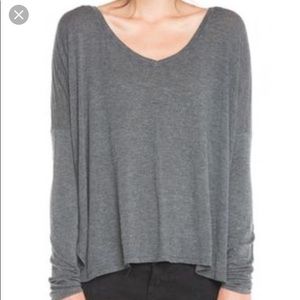 Grey long sleeve brandy top!